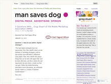 Tablet Screenshot of mansavesdog.wordpress.com