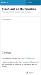 Mobile Screenshot of adobeflash.wordpress.com