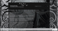Desktop Screenshot of farheenali.wordpress.com