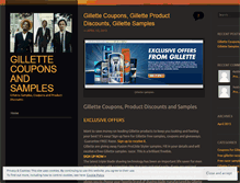 Tablet Screenshot of gillettepromo.wordpress.com