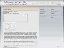 Tablet Screenshot of advancescience.wordpress.com