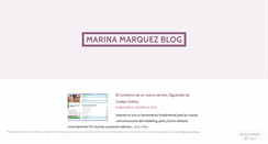 Desktop Screenshot of marinamarquez.wordpress.com