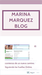 Mobile Screenshot of marinamarquez.wordpress.com