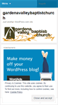 Mobile Screenshot of gardenavalleybaptistchurch.wordpress.com