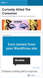 Mobile Screenshot of curiositykilledtheconsumer.wordpress.com
