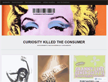 Tablet Screenshot of curiositykilledtheconsumer.wordpress.com