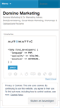 Mobile Screenshot of dominomarketing.wordpress.com
