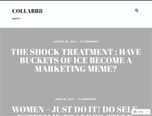 Tablet Screenshot of collabr8.wordpress.com
