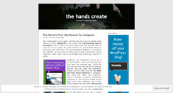 Desktop Screenshot of handscreate.wordpress.com