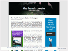 Tablet Screenshot of handscreate.wordpress.com