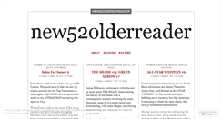 Desktop Screenshot of new52olderreader.wordpress.com