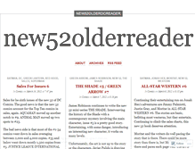 Tablet Screenshot of new52olderreader.wordpress.com