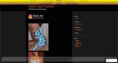 Desktop Screenshot of hahanotfunny.wordpress.com