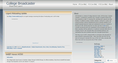 Desktop Screenshot of collegebroadcaster.wordpress.com
