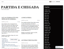 Tablet Screenshot of partidaechegada.wordpress.com
