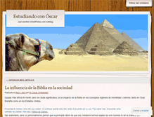 Tablet Screenshot of estudiandoconoscar.wordpress.com