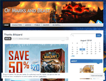 Tablet Screenshot of ofmarksandbeast.wordpress.com