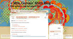 Desktop Screenshot of gervaismath.wordpress.com