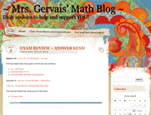 Tablet Screenshot of gervaismath.wordpress.com