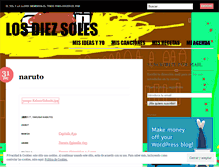 Tablet Screenshot of losdiezsoles.wordpress.com