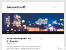 Tablet Screenshot of devicegentleman65.wordpress.com