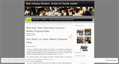 Desktop Screenshot of nolaworkerscenter.wordpress.com