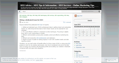 Desktop Screenshot of freeseoadvice.wordpress.com