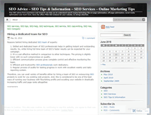Tablet Screenshot of freeseoadvice.wordpress.com