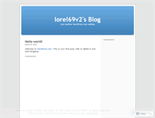 Tablet Screenshot of iorel69v2.wordpress.com