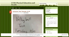 Desktop Screenshot of lvhspe.wordpress.com
