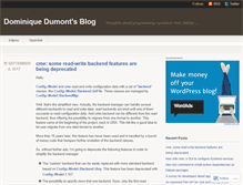 Tablet Screenshot of ddumont.wordpress.com