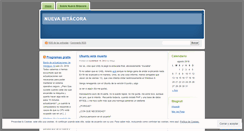 Desktop Screenshot of nuevabitacora.wordpress.com