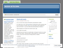 Tablet Screenshot of nuevabitacora.wordpress.com