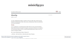 Desktop Screenshot of miniclip321.wordpress.com