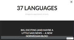 Desktop Screenshot of 37languages.wordpress.com