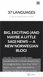 Mobile Screenshot of 37languages.wordpress.com