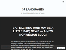 Tablet Screenshot of 37languages.wordpress.com