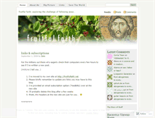 Tablet Screenshot of fruitfulfaith.wordpress.com