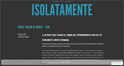 Desktop Screenshot of isolatamente.wordpress.com