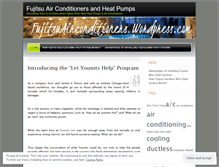 Tablet Screenshot of fujitsuairconditioners.wordpress.com