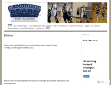 Tablet Screenshot of bbfbasketball.wordpress.com