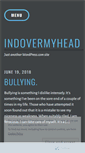 Mobile Screenshot of indovermyhead.wordpress.com