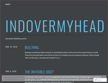 Tablet Screenshot of indovermyhead.wordpress.com