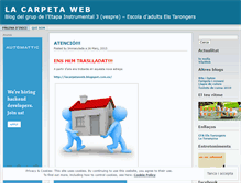 Tablet Screenshot of lacarpetaweb.wordpress.com