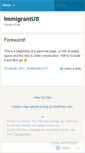 Mobile Screenshot of immigrantus.wordpress.com