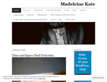 Tablet Screenshot of madeleinekate.wordpress.com