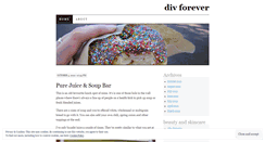Desktop Screenshot of divforever.wordpress.com