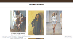 Desktop Screenshot of internsheepping.wordpress.com