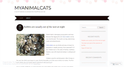 Desktop Screenshot of myanimalcats.wordpress.com