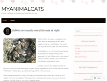 Tablet Screenshot of myanimalcats.wordpress.com